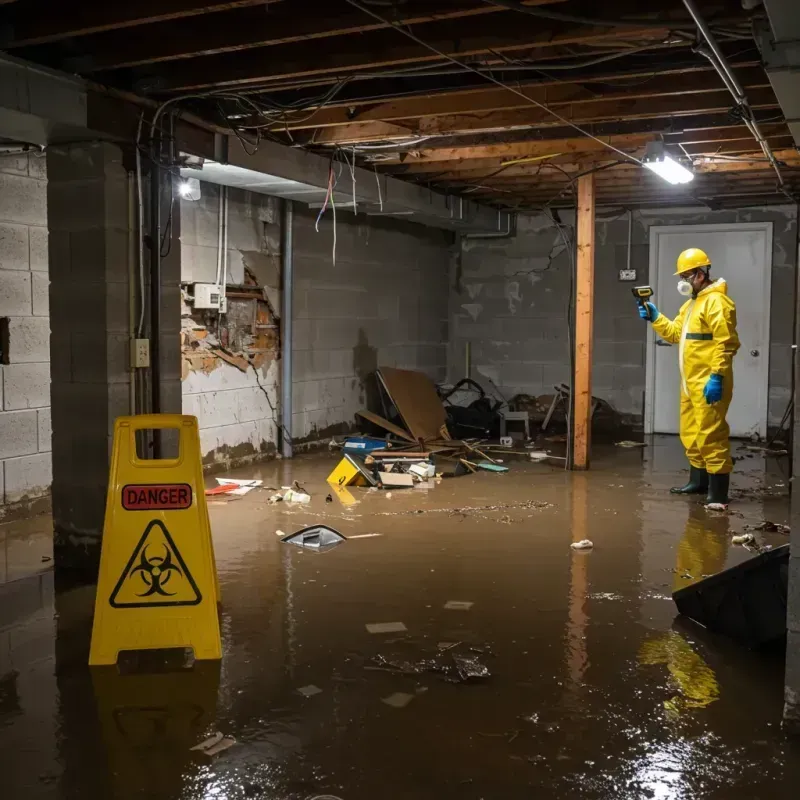 Flooded Basement Electrical Hazard in Cambridge Springs, PA Property